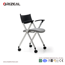 high quality fabric executive task portable training folding office chair with arm